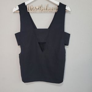 {3/$20} Forever 21 Black Cutout Tank